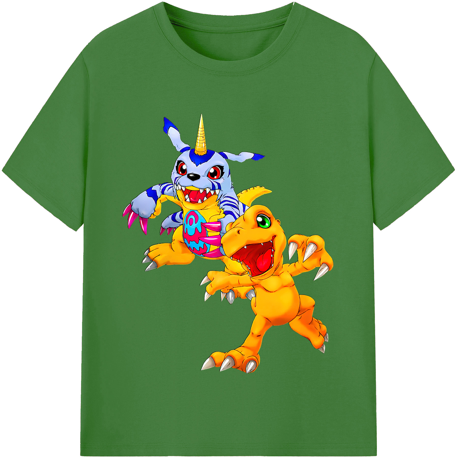 （画像用） Digimon デジタルモンスター/デジモン レディースカジュアルプリントTシャツ（綿100％）